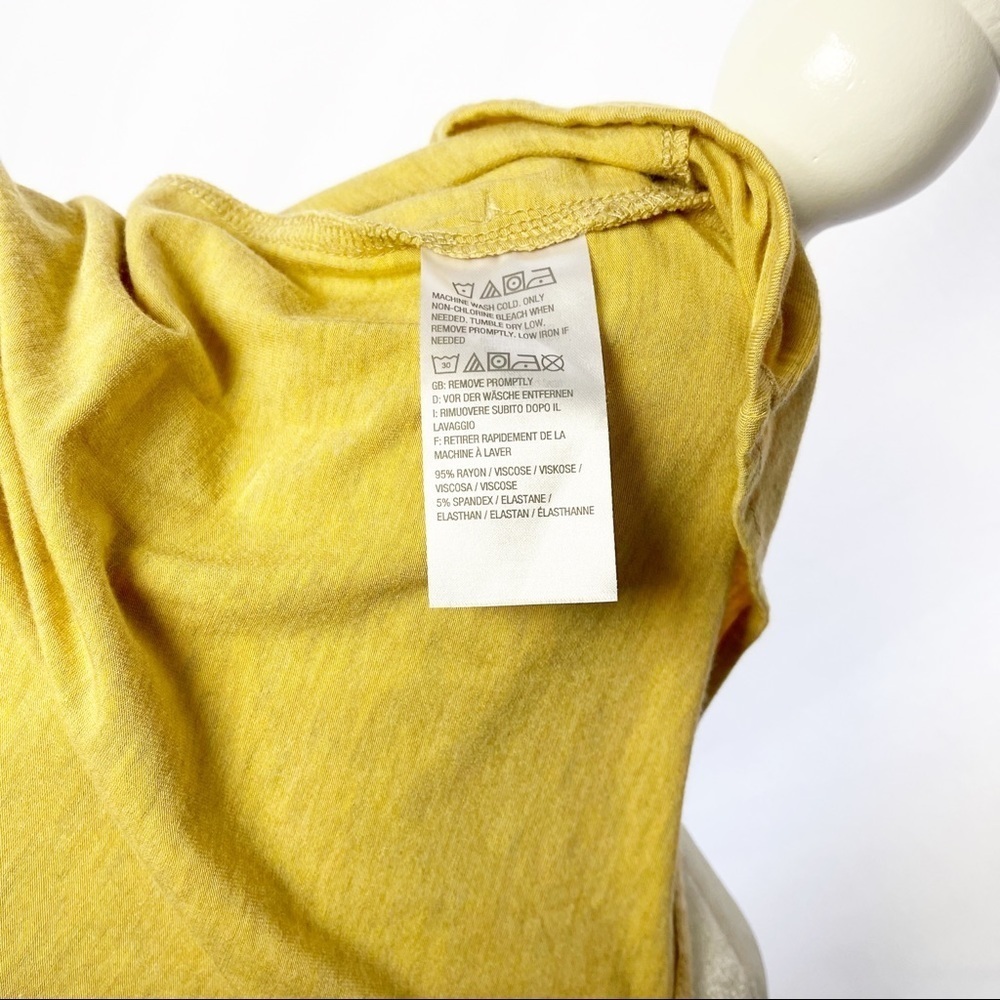 LOGO by Lori Goldstein Women’s Yellow  Open Cardigan Long Sleeve Sz M - Picture 7 of 7